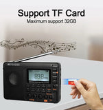 Retekess V115 Radio FM AM SW Portable Radios AM FM Rechargeable Shortwave Radio Battery Powered Full Waves USB Recorder For Gift Aimak Store