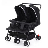 Twin Baby Stroller Can Sit and Lie Down Lightweight Stroller Two Children Outdoor Skate Baby Gods Double Seat Folding Stroller Aimak Store
