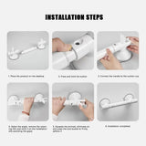 Fashion Anti Slip Hand Grips Shower Tub Grab Handle Safety Bathroom Aid Bath Hardware Safe Handle Handrail Grip Rail Aimak Store