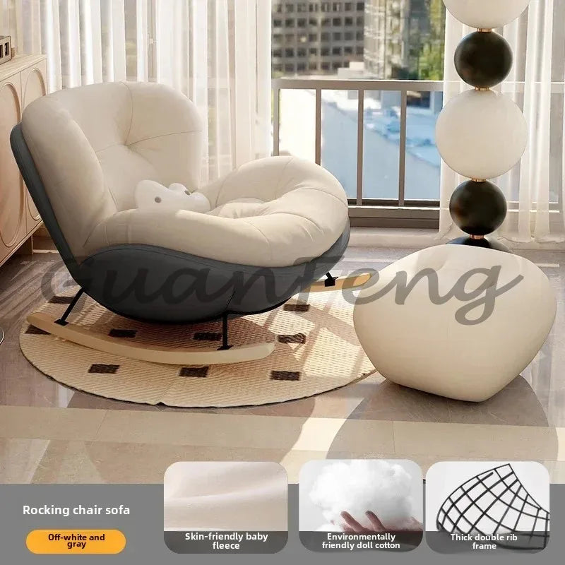 Ergonomic Lazy Reading Chairs, Living Room Chairs, Lounge Rocking, Nordic Girl Chairs, Luxury Modern Throne, Home Furniture Aimak Store