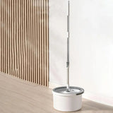 Self Wash Spi n Mop and Bucket with Wringer Set Adjustable Dirty and Clean Water Separation Mop Floor Cleaning Spinning Mop Aimak Store