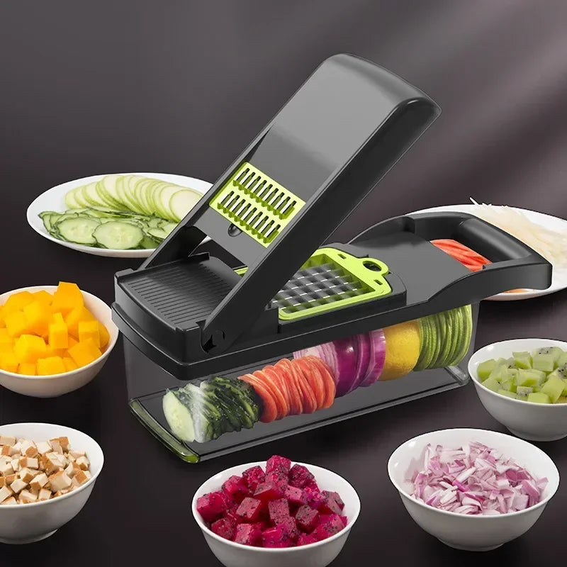 14/16 in 1 kitchen vegetable slicer, household multifunctional vegetable slicer, potato slicer, slicer, salad slicer, and slicer Aimak Store