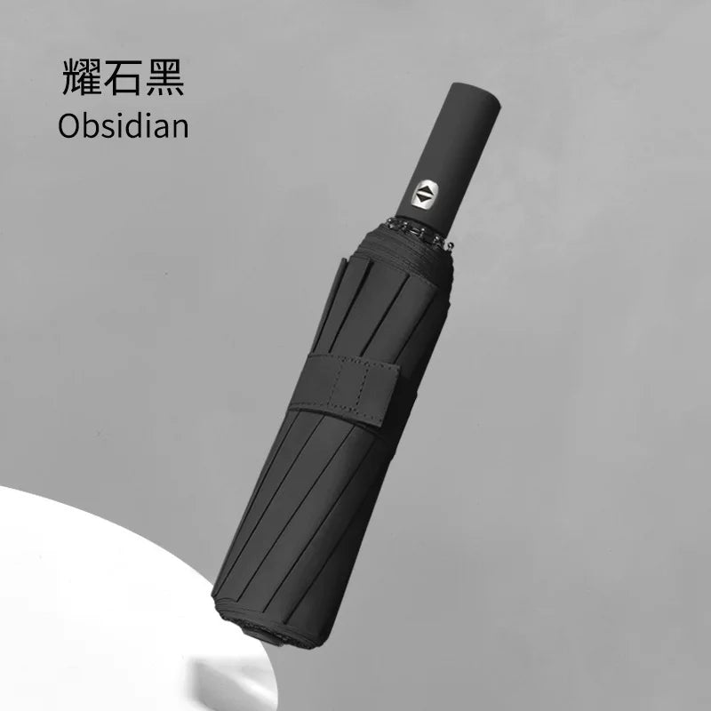 Umbrella Fully Automatic Men's Reinforced Women's Sunshade Umbrella, Rain and Rain Dual Use Umbrella, UV Protection Aimak Store