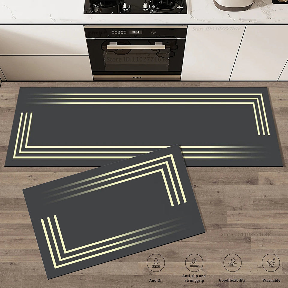 Super Absorbent Mat Kitchen Table Mat Absorbent Quick Drying Anti Slip Area Rugs Anti Oil Stain Floor Mat Washable Large Carpet Aimak Store
