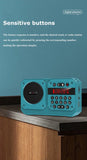 Mini Portable FM Radio High Sensitivity Radios Receiver Wireless Hifi  Bluetooth Speaker with Mic Support Recording TF USB Play Aimak Store