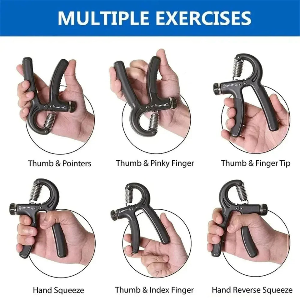 Grip Strength Trainer, Hand Squeezer Adjustable Resistance, Hand Grip Strengthener for Muscle Building and Injury Recovery Aimak Store
