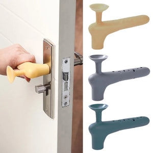 10-1pcs Door Suction Cup Thickened Wall Protectors Waterproof Reusable Door Handle Cover Punch Free Doorknob Buffer Silicone Cap Aimak Store