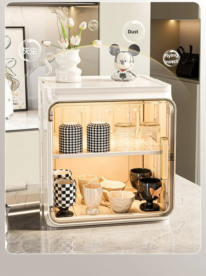 Dustproof Cup Storage Rack Desktop Tea Cup Holder Water Cups Holder Tea Set Storage Box Coffee Mug organizer Aimak Store