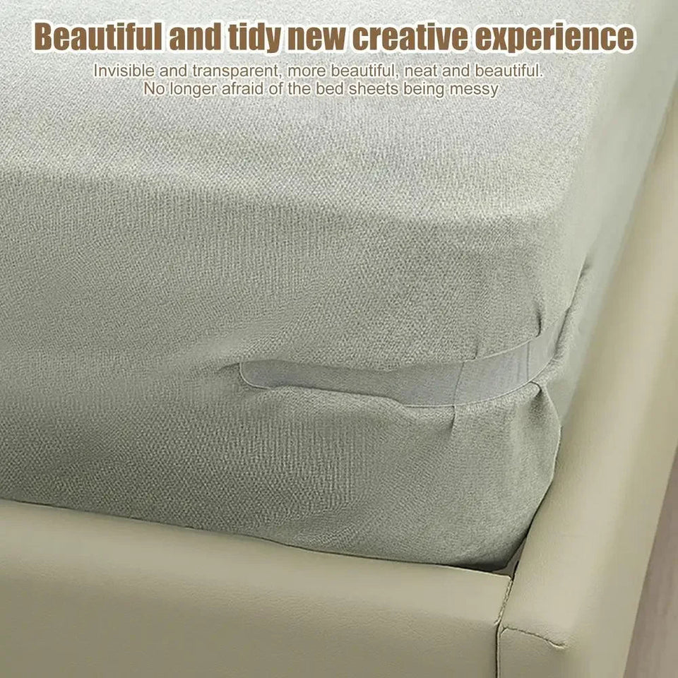 4pcs/set Bed Sheet Fasteners Sheet Ties Multifunctional Use Heavy Duty Bedsheet Corner Tightener Clips Home Supplies Fixator Aimak Store