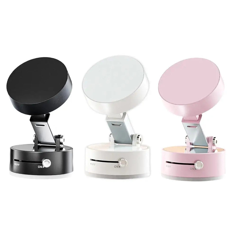 Double Sided Suction Cup Magnetic Phone Holder Lazy Multi-functional Foldable Storage Holder Vacuum Suction Phone Holder Aimak Store