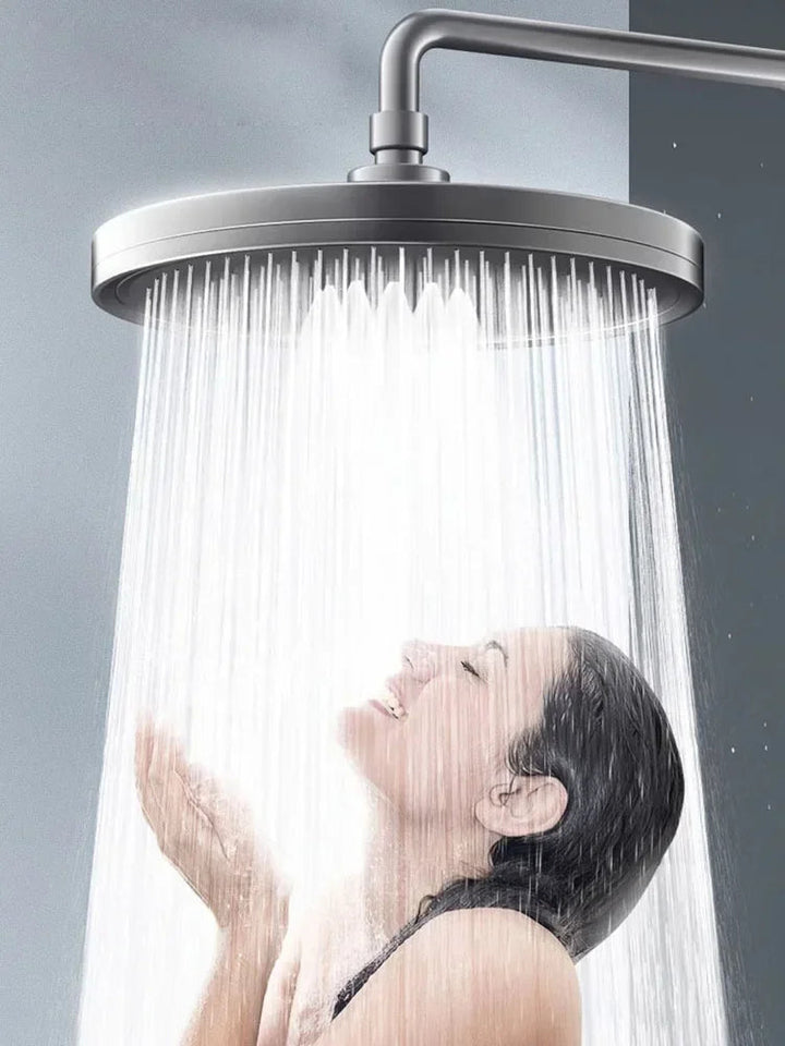 New 6 Modes Large Flow Supercharge Rainfall Shower Head 230mm Round High Pressure Top Spray Rain Showerhead Bathroom Accessories Aimak Store