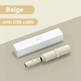 Folding Umbrella with Fan USB Charge Cool Ultra-light Parasol Black Coating Sun-resistant Umbrellas with Gift Box Aimak Store