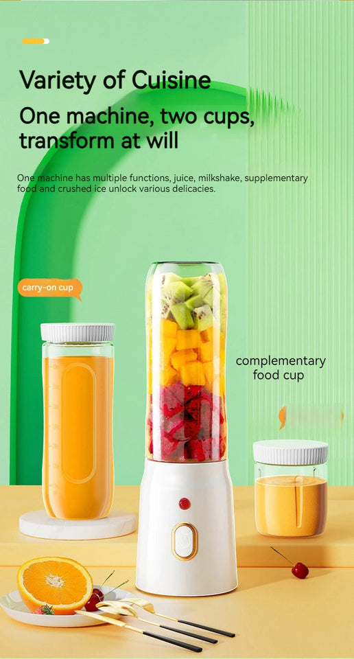 New Portable Automatic Juice Press Fruit Juice Blender USB Rechargeable Wireles Mini Juice Press Kitchen Tools Baby Food Blender Aimak Store