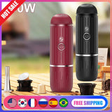 Portable Coffee Maker Electric Espresso Machine Compatible with Capsule & Ground Coffee Capsules Coffee Maker 2 In 1 for Hiking Aimak Store