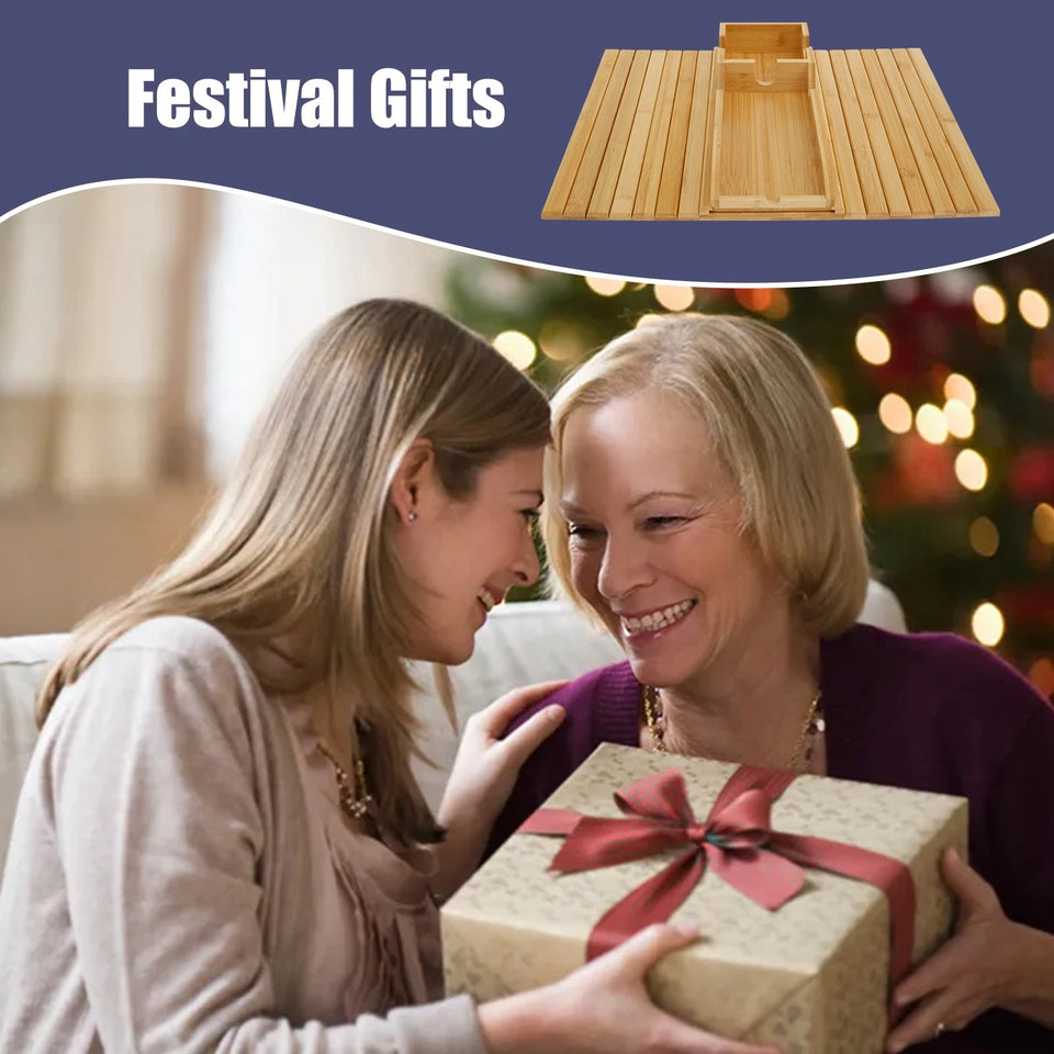 Couch Cup Holder Bamboo Wood Sofa Armrest Tray Foldable Sofa Cup Holder Anti-Slip Couch Arm Cup Holder Sofa Side Storage Tray Aimak Store