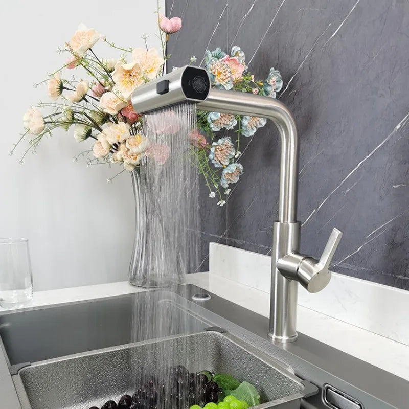 Kitchen Faucet Waterfall Outlet Splash Proof Universal 360° Rotating Bubbler 3 Modes Multifunctional Water Tap Nozzle Extension Aimak Store