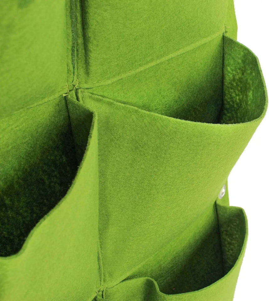 Plant growth bag， Felt Vertical Wall Planter Outdoor Herb Vegetable Hanging Garden  Plant Holder for Railing, Balcony, Fence Aimak Store