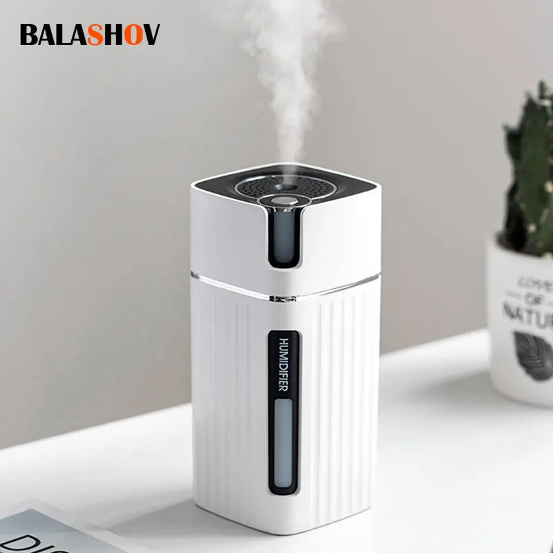 Air Humidifier Ultrasonic Smart Cool Mist Aroma Diffuser HumidifiersWith Color LED Light Mist Maker Fogger For Office Car Home Aimak Store