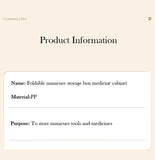 Art Craft Organizer Storage Box with 3 Layers Plastic Tool Box with Handle for Sewing Cosmetic Storage Box Portable Medicine Box Aimak Store