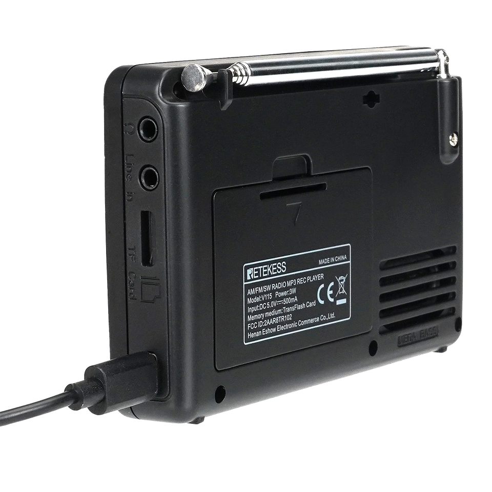 Retekess V115 Radio FM AM SW Portable Radios AM FM Rechargeable Shortwave Radio Battery Powered Full Waves USB Recorder For Gift Aimak Store