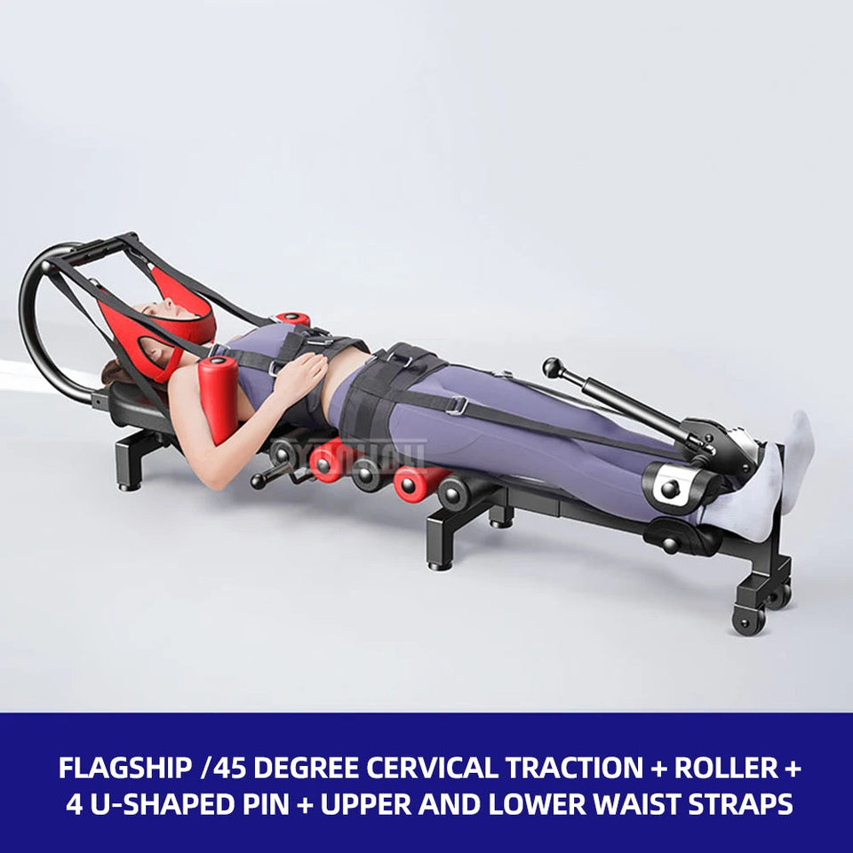 Lumbar Spine Stretcher Spinal Traction Home Height Increasing Fitness Spinal Traction Device Inverted And Soothing Bed Aimak Store