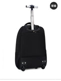Men Trolley Backpack Shoulders Travel Bag with Wheels 24 Inch Students Rolling Luggage Business Trolley Large Capacity Suitcases Aimak Store
