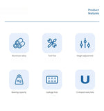 Adult bath chair Bathroom Chair Shower Seat Adjustable Height Shower Chair for Senior Bath Chair for Elderly Bathroom Stool Aimak Store