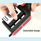 Kitchen 4Segment Knife Sharpener Household Multi-Functional Hand-Held Three-Purpose Black Sharpening Stone Aimak Store