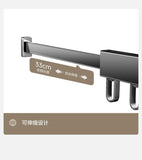 Foldable No Drill Wall Mounted Clothes Drying Rack, Indoor Outdoor Retractable Hanger, Space-Saving Design for Balcony Aimak Store