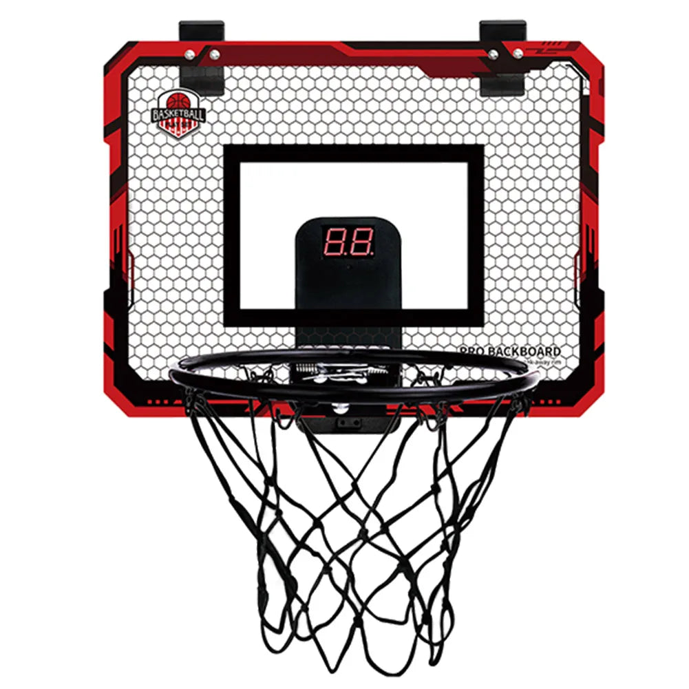 Kids Mini Basketball Hoop With Electronic Scoreboard Ball Sport Backboard Outdoor Indoor Excersise Accessory Funny Game Toys