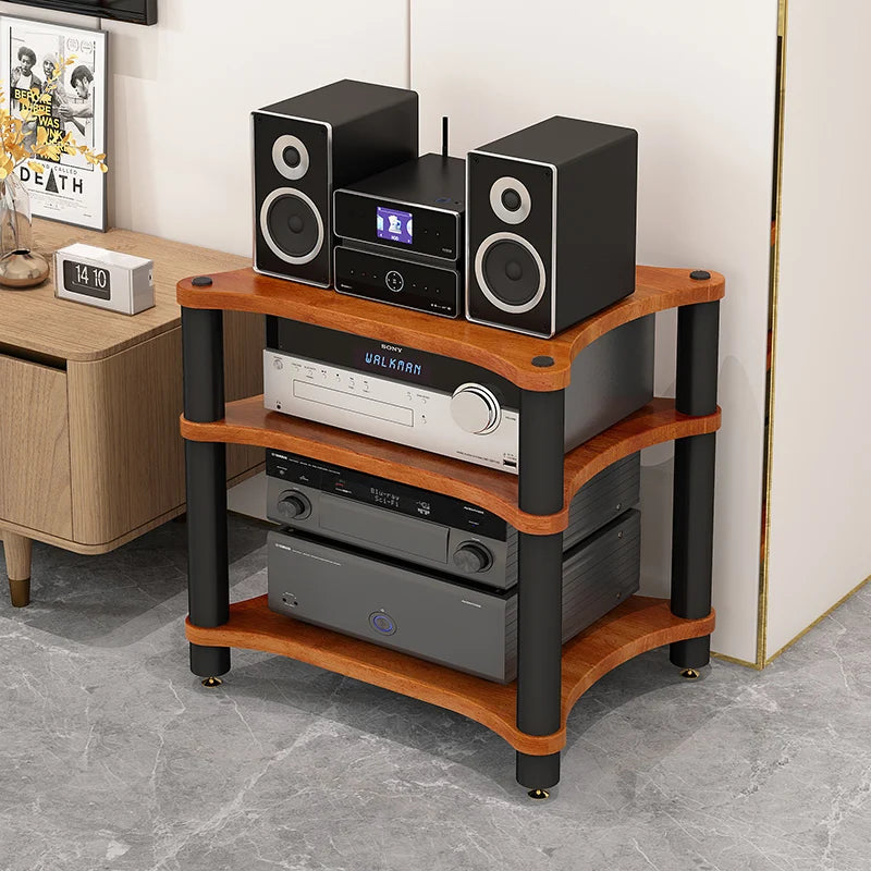 HiFi amplifier rack cabinet shock mount removable CD player video audio equipment metal tripod Desktop tripod stand speaker Aimak Store
