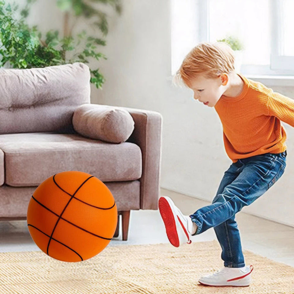 18cm Silent Basketball Quiet No Noise High Density Soft PU Foam Squeezable Ball Indoor Mute Bouncing Basketball Kids Sports Toys Aimak Store