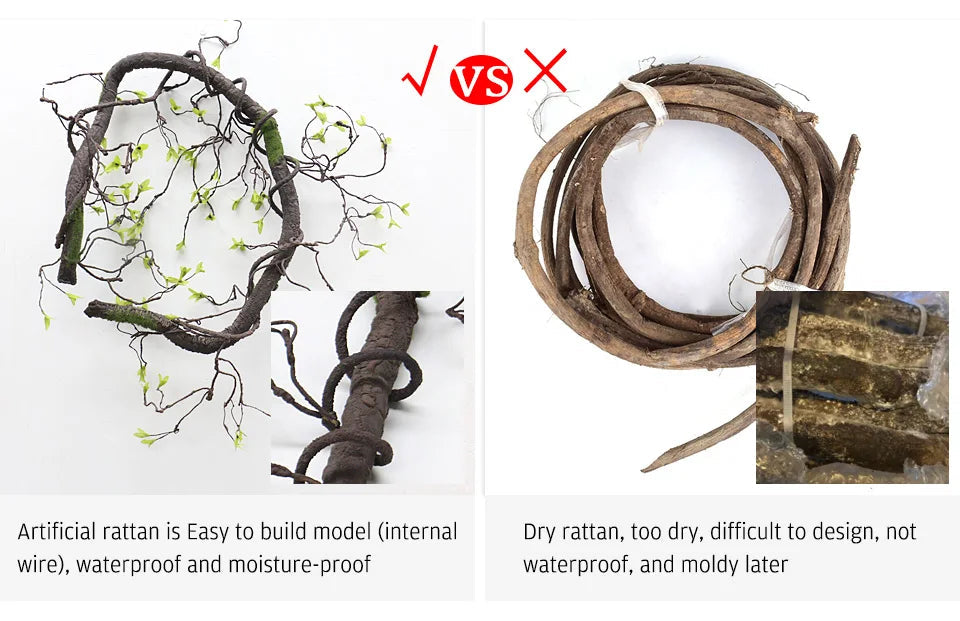 Artificial Flower Rattan Tree Vine Bougainvillea Floral Wall Plants Tree Wedding Christams Party Festival Outdoor Garden Decor Aimak Store