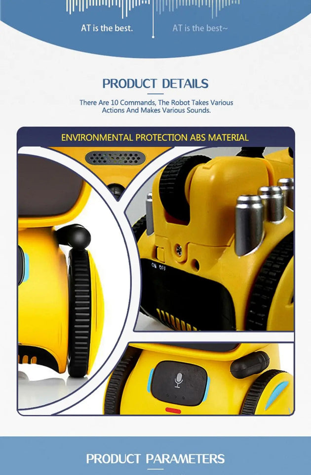 Toy Robot Intelligent Robots Russian & English & Spanish Version Voice & Touch control Toys Interactive Educational RC Robot Aimak Store