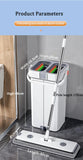 Joybos 40cm Big Mop Washing With Bucket and Squeeze Floor Cleaning Hand Free Flat Floor Mop Microfiber Household Cleaner Tools Aimak Store