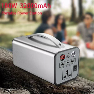 110V/220V 32000mAh Portable Power 180W Battery AC DC output Outdoor Charger Emergency Power Supply Power Bank Aimak Store