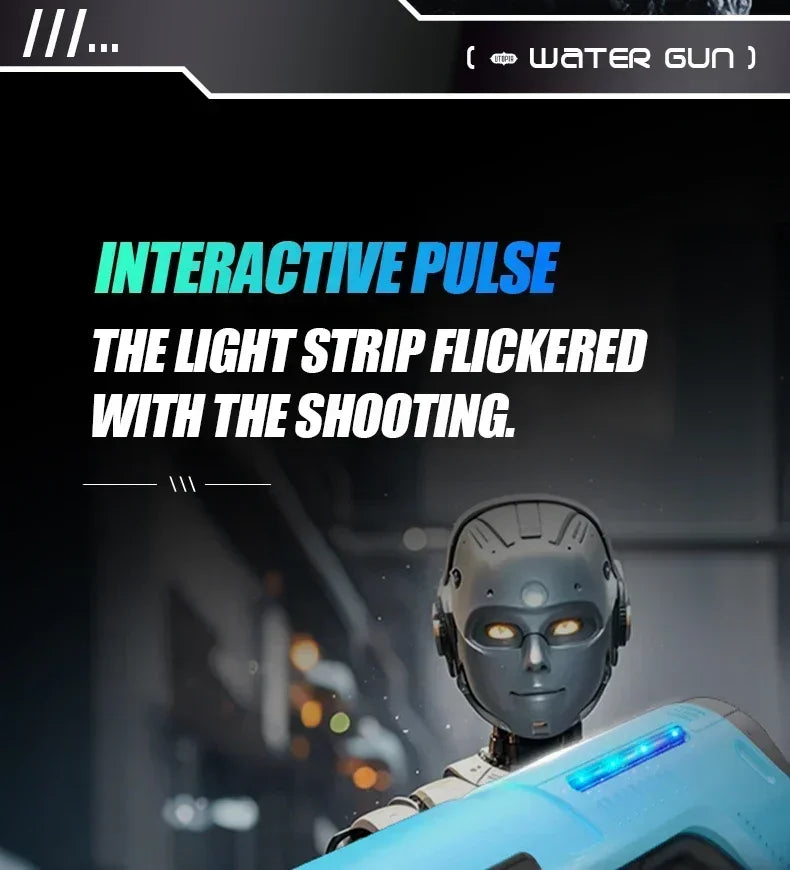 Summer Electric Water Guns Powerful Squirt Automatic Water Suction Water Blasters Outdoor Beach Toys for Boys Children Gift Aimak Store