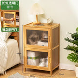 Modern Simple Storage Small Night Stand Household Bedside Table Solid Wood Bedchamber Large Capacity Home Furniture Aimak Store