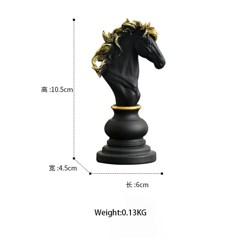 Chess Pieces Statue Resin King Queen Figure For Interior Home Living Room Office Sculpture Study Decoration Piece Ornament Aimak Store