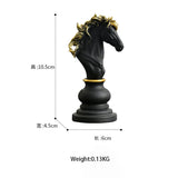 Chess Pieces Statue Resin King Queen Figure For Interior Home Living Room Office Sculpture Study Decoration Piece Ornament Aimak Store