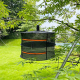 2ft Herb Drying Rack 2/4/6/8 Layer Folding Mesh Hanging Basket Dryer Net with Zippers for Seeds Flowers Buds Fit in Grow Tents Aimak Store