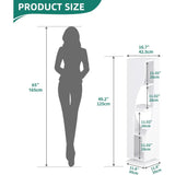 Bookcase Corner Bookshelf, Small 4-Tier Rotating Bookshelf, 360 Display Bookcase Spinning Tower Narrow Shelf Organizer Storage Aimak Store