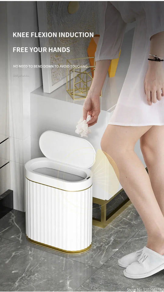 7L/9L Smart Trash Can Electronic Automatic Smart Sensor Garbage Bin Household Toilet Waste Garbage Can for Kitchen Bathroom Aimak Store
