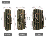 NON-Foldable 2/3/4 Layer Fishing Rod Tackle Bag 80/100/120/130CM Multifunctional Fish Reel Lure Line Tools Storage Case Gear Aimak Store