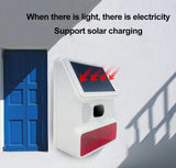 433MHZ Wireless Solar SIren Sound Light Flash Alarm Outdoor Alarm Horn for PGST GSM Home Security Alarm System Aimak Store