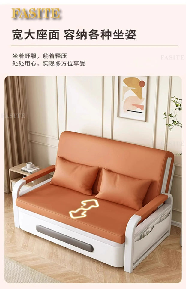 2025 New 1.2 Multi functional single double bed room sofa bed folding dual-use Internet new living room On Sale Aimak Store
