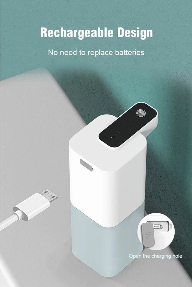 Automatic Inductive Soap Dispenser Foam Washing USB Rechargeable Smart Hand Washing Soap Dispenser Alcohol Spray Dispenser Aimak Store