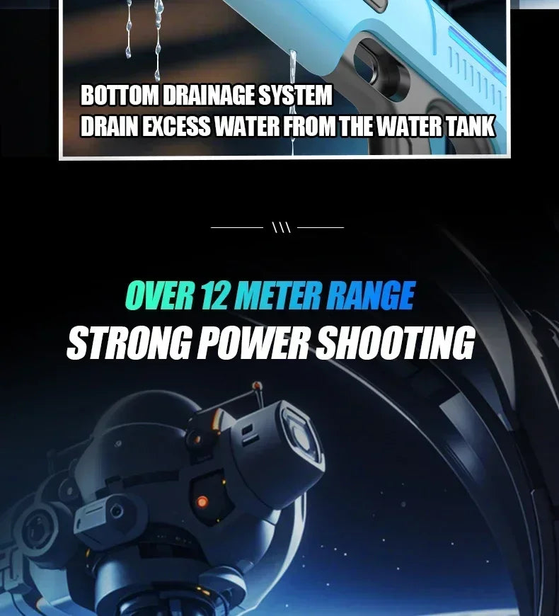 Summer Electric Water Guns Powerful Squirt Automatic Water Suction Water Blasters Outdoor Beach Toys for Boys Children Gift Aimak Store