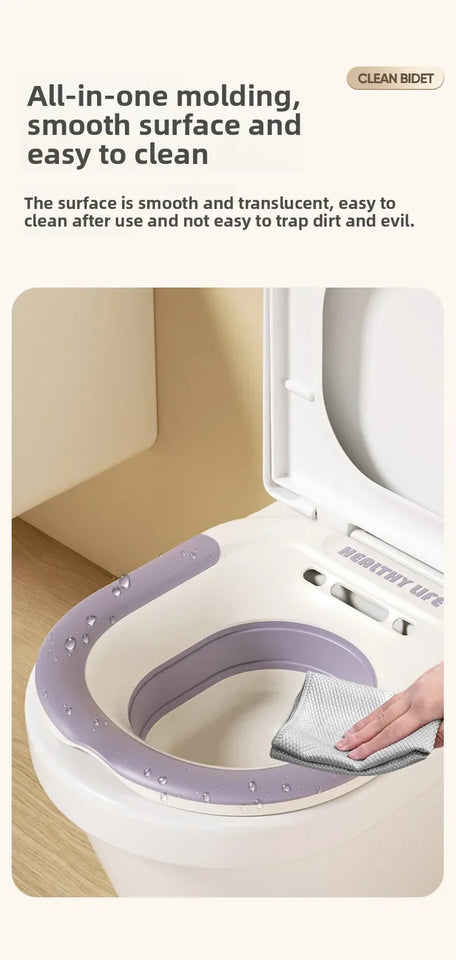 Ergonomic Foldable Toilet Sitz Bath, Soaking Basin Portable Design, for Pregnant Women and Hemorrhoid Patients Treatment Care Aimak Store