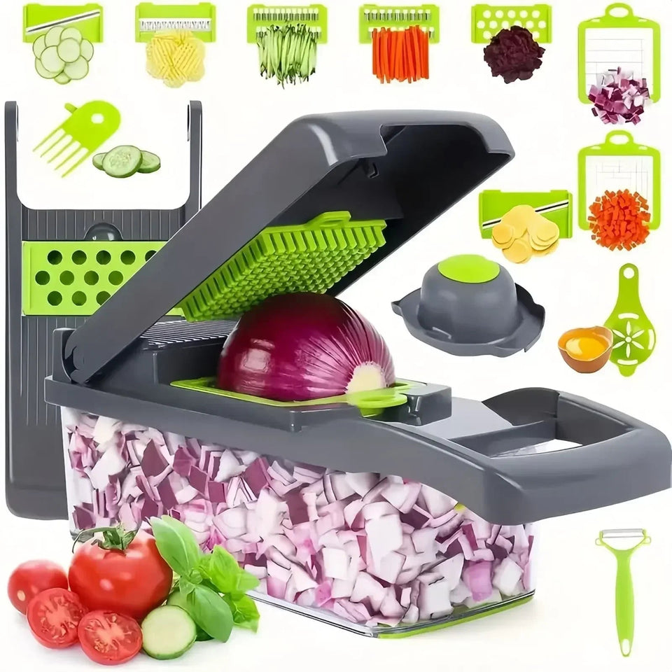14/16 in 1 kitchen vegetable slicer, household multifunctional vegetable slicer, potato slicer, slicer, salad slicer, and slicer Aimak Store